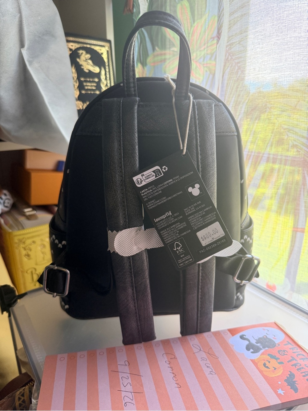 Loungefly Disney Nightmare Before Christmas Sequins Mini Backpack NWT - Picture 4 of 5
